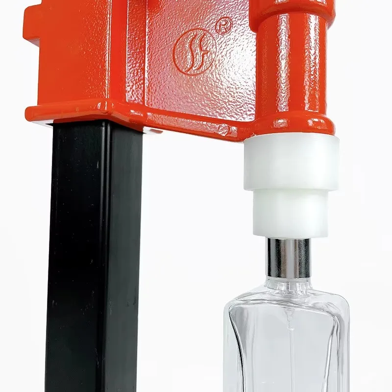 Semi-Automatic Perfume Bottle Nozzle Capping Machine Manual Pressing Pump Sprayer Metal Sealing Tool Gear Core for Chemical