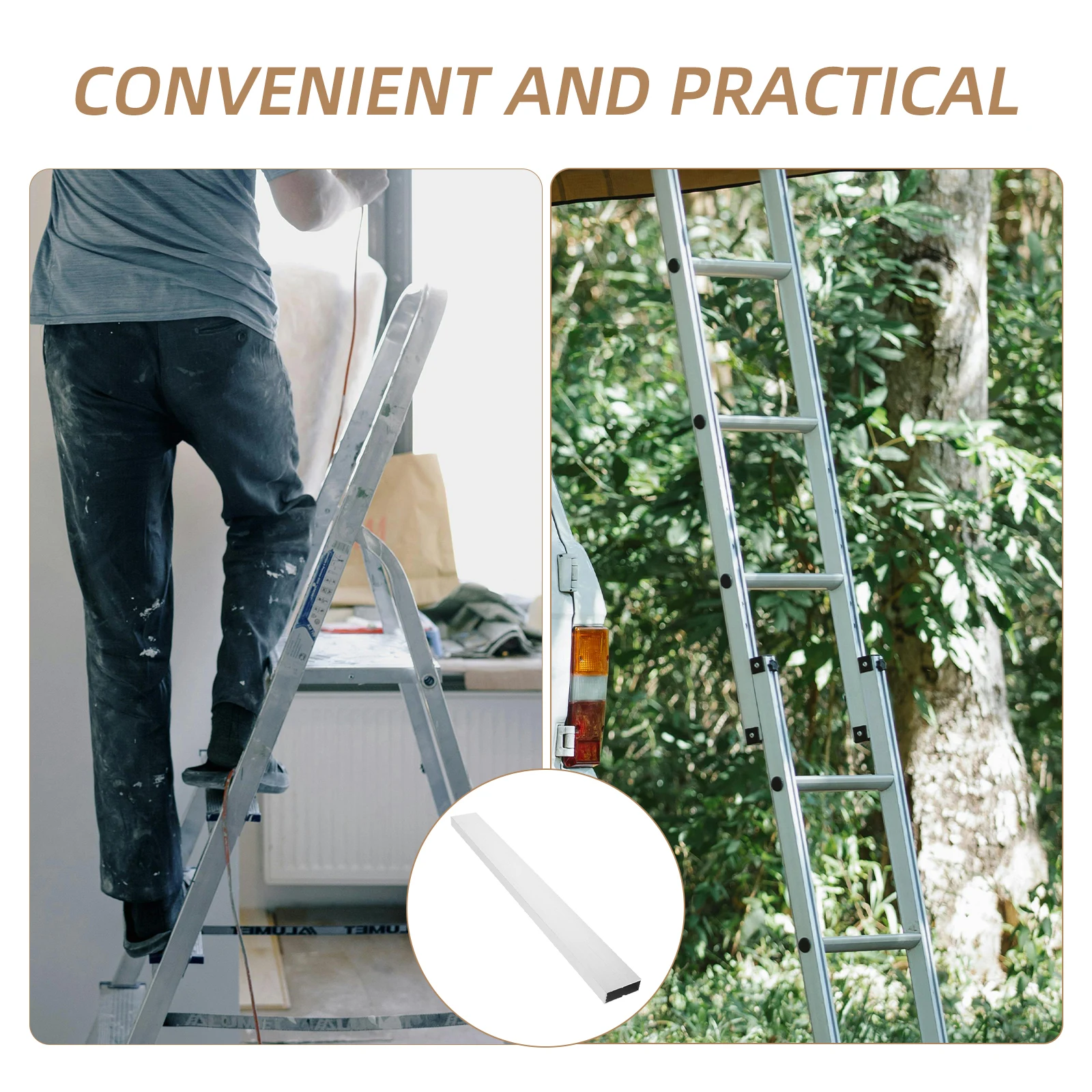 

Aluminum Alloy Pedal Herringbone Ladder Accessories Replacement Rung Step Stainless Steel Construction Parts Non Slip Durable