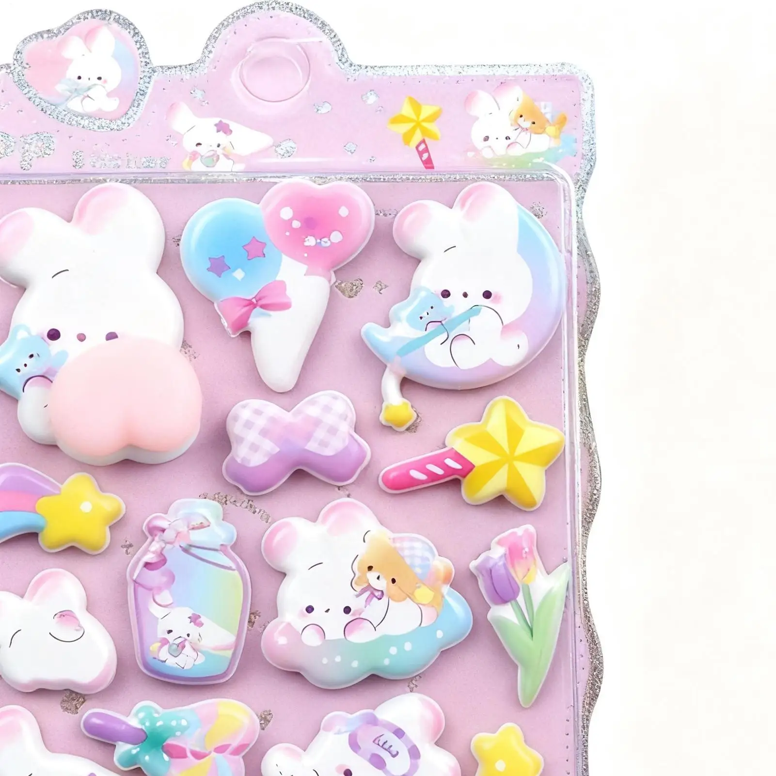 ملصقات ثلاثية الأبعاد للأطفال ملصقات زخرفية على شكل حيوانات جمالية 2 ورقة شارات زخرفية لسكرابوكينغ جراب هاتف الكمبيوتر المحمول المحمول