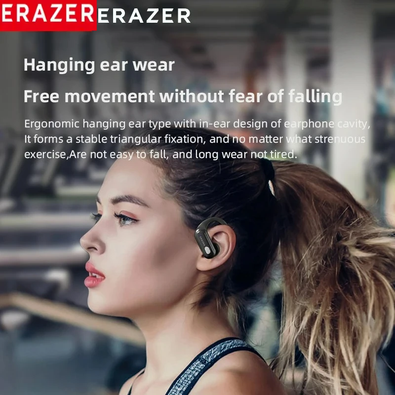 Słuchawki bezprzewodowe ERAZER XT60 PRO Sportowe słuchawki douszne Bluetooth 5.3 Wodoodporne słuchawki Redukcja szumów Dźwięk HiFi Stereo — zdjęcie produktu 3
