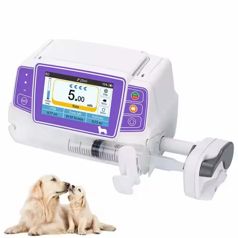 

MSLVP01 Portable Channel Vet Bomba De Infuse Animal Clinic TCI PCA Single Veterinary Infusioned Pump 12 languages