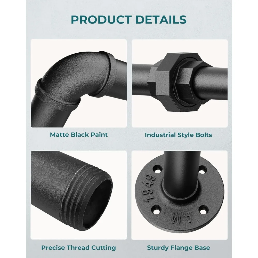 رف ملابس صناعي قوي قائم بذاته مع تصميم قابل للفصل لتخزين الملابس بكفاءة