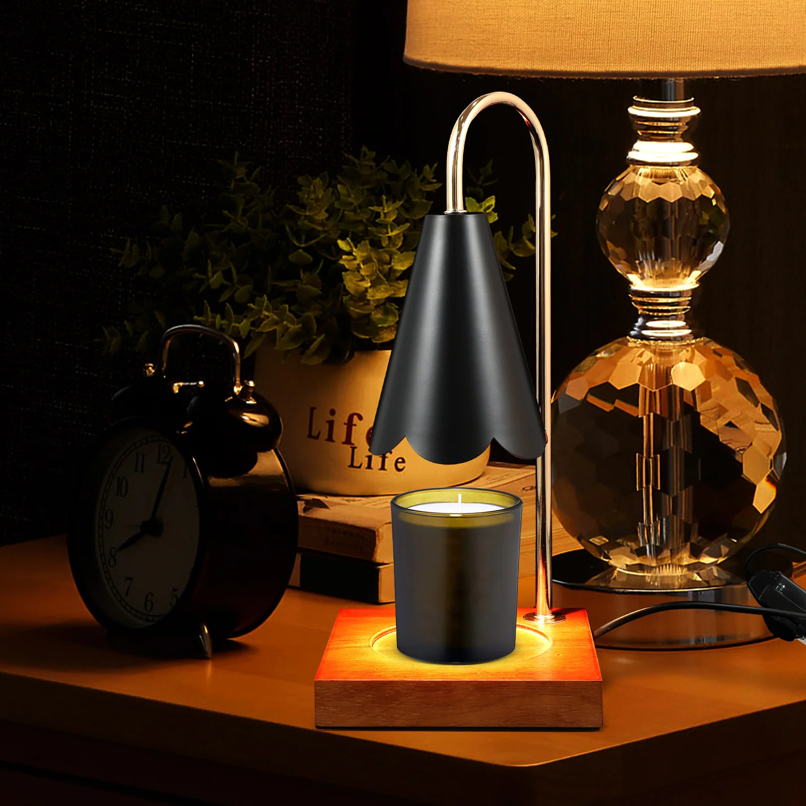 

C Warmer Lamp Electric Wax Scented Heater Light Night Warmers for Bedroom Living Room Aromatherapy Gifts