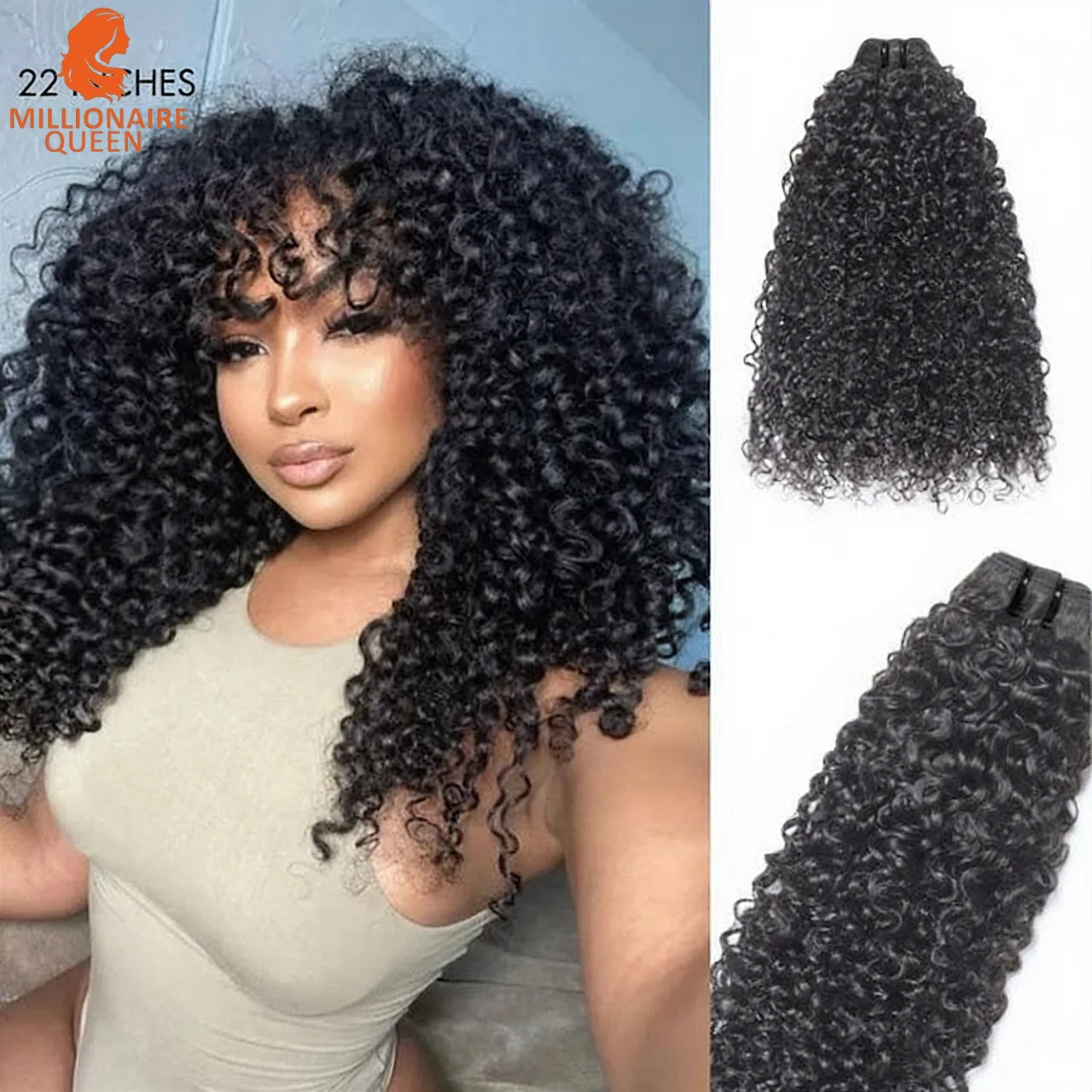 البورمية بيكس تجعيد الشعر حزم الشعر البشري صفقات الفيتنامية الخام شعر بشري لعذراء نسج حزمة المحيط دوامة عابث مجعد الشعر حزم #1