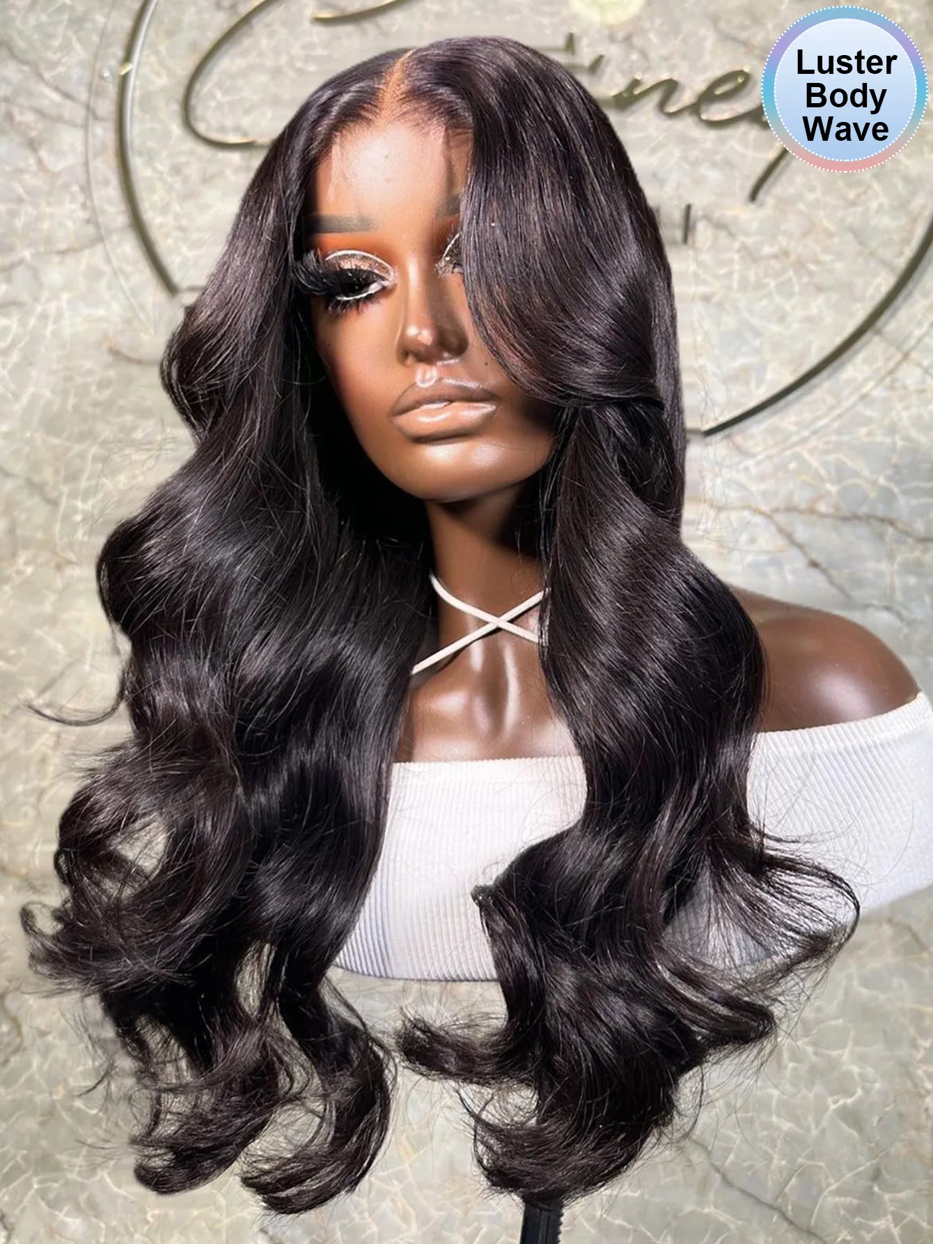 

13X6 Body Wave Lace Front Wig Pre Plucked Natural Color Lace Frontal Wig Brazilian Wig For Women Curly Human Hair Wigs 180% Remy