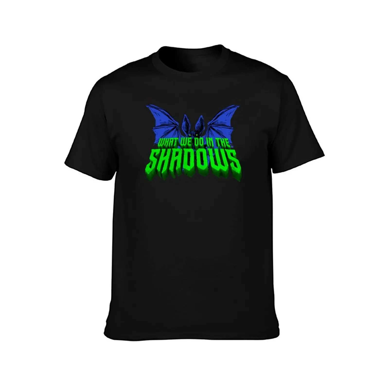 What We Do in the Shadows Bat Logo T Shirt T-Shirt Large Size Breathable Tee
