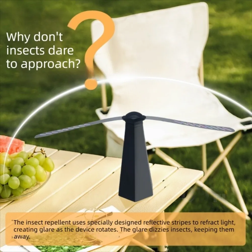 USB Rechargeable/Battery Powered Fly Repellent Fan Can Drive Flies Portable Insect Repellent Fan Multi-Functional Safe