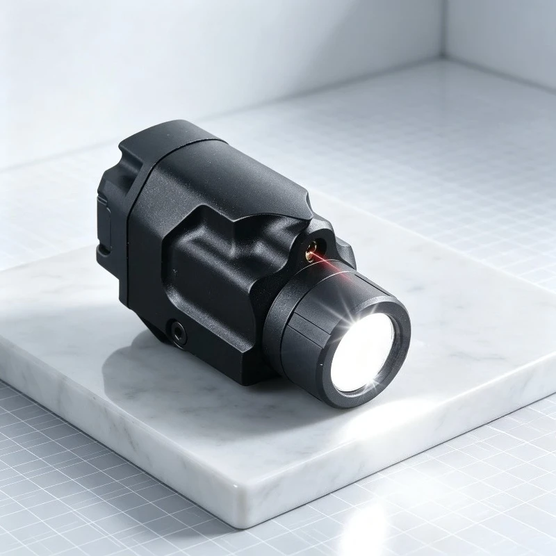 Fashion‑Grade Secure‑Mount Metal Strobe Flashlight, Variable Bright Level Fits Universal 20MM Rail