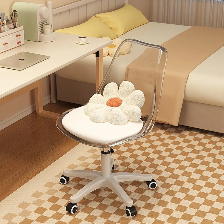 

Computer Chair Comfortable Liftable Rotating Chair Girls Bedroom Makeup INS Wind Leisure Backrest Office Chair
