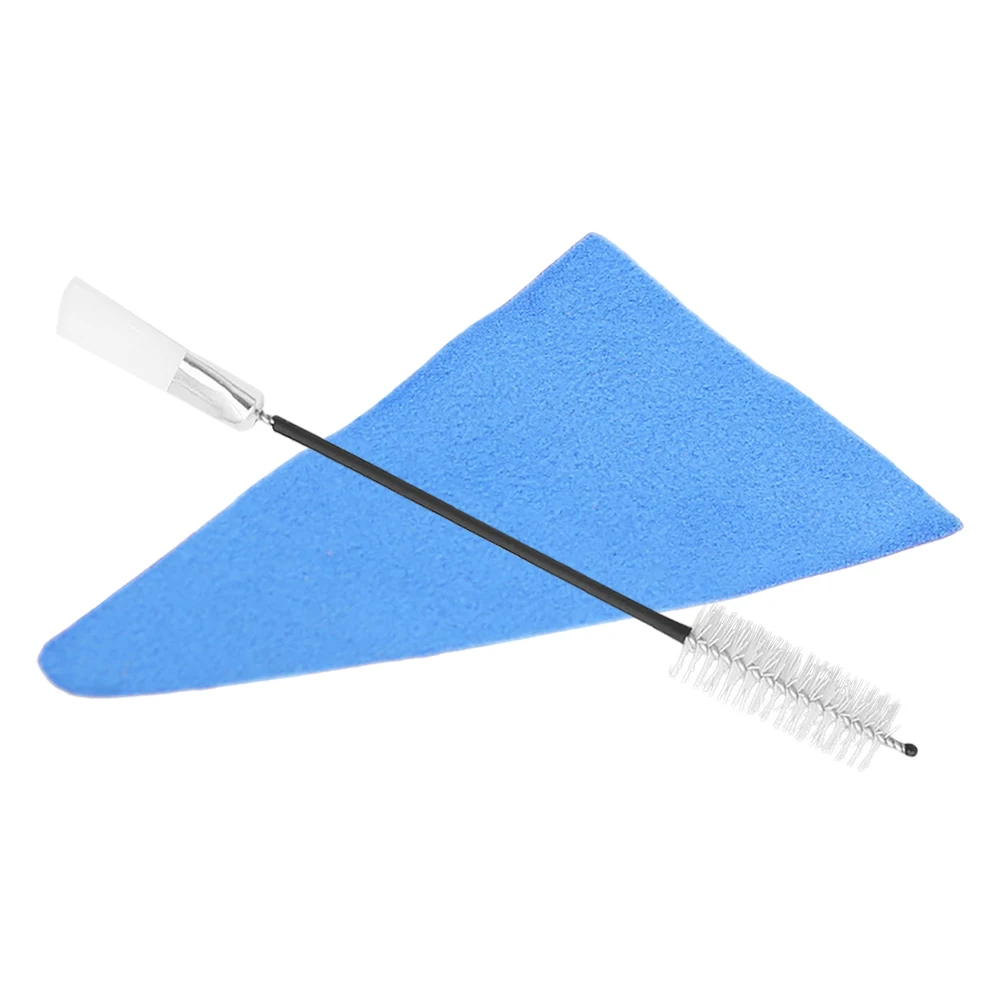 

2pcs Saxophone Cleaning Kit Sound Hole Brush Triangular Cloth Accessories Maintenance Tools Musical Instruments Care