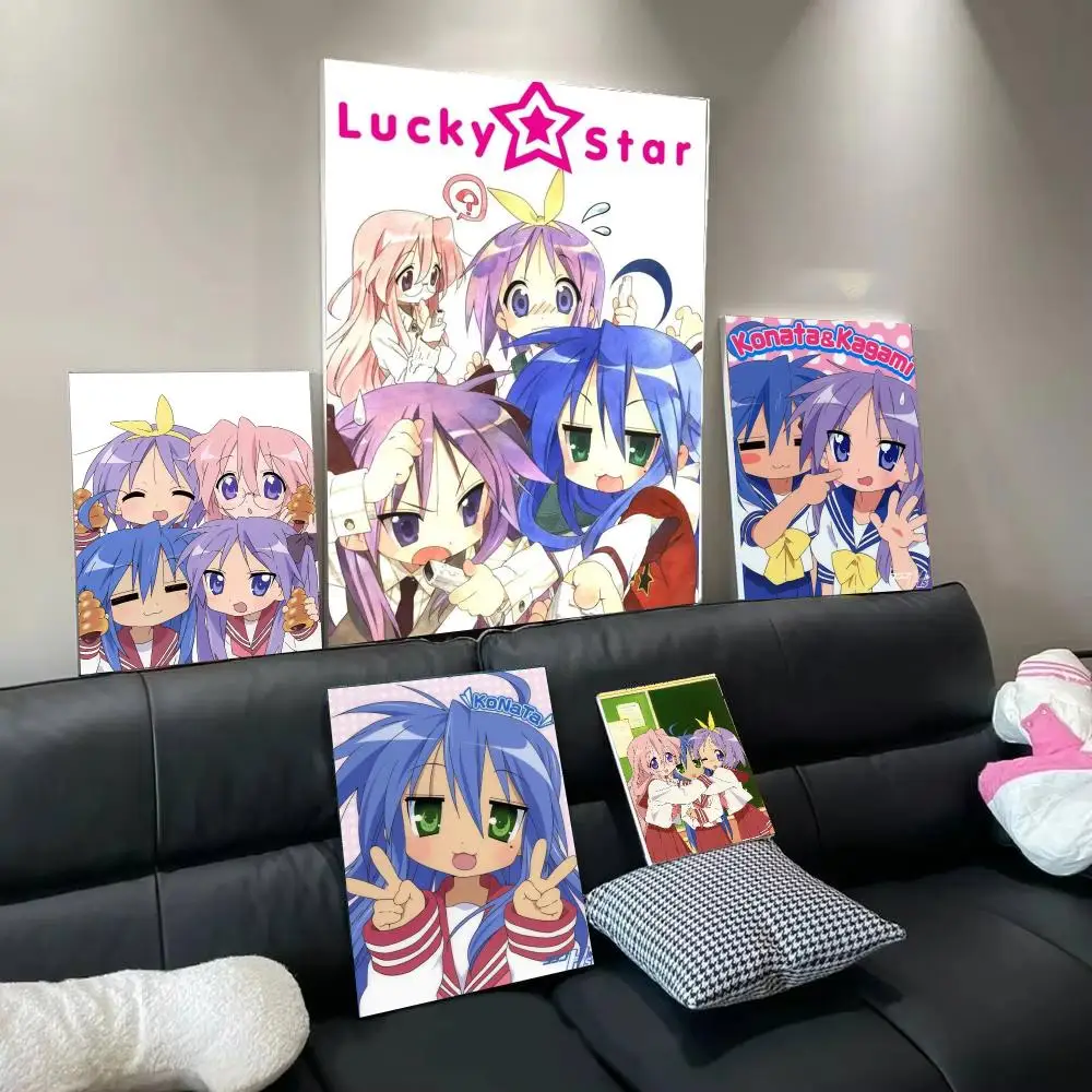 Comics L-Lucky Star Poster Modern  Wall Art Aesthetic Minimalist Bedroom Decor Cafe Home Gift