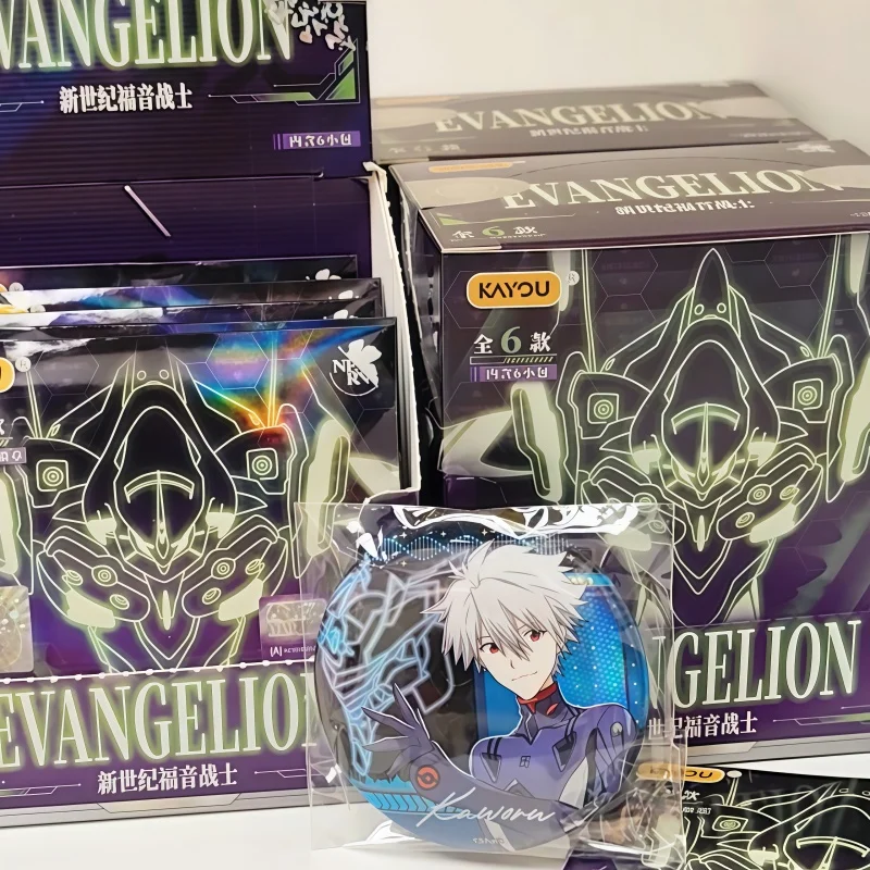 Kayou Evangelion - Lote de 1 insignia de metal, serie 1, mercancía oficial de anime, decoración coleccionable para entusiastas y coleccionistas de anime
