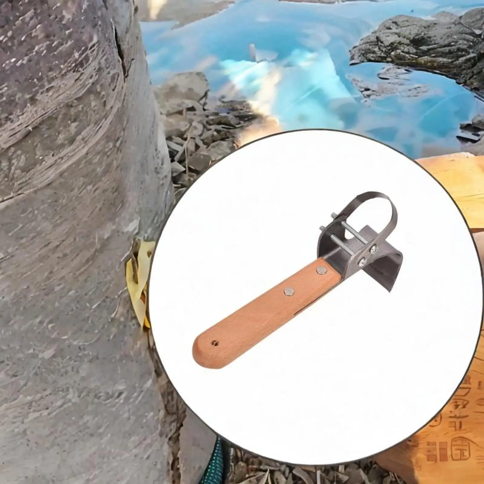 

Draw Spud Debarking Tool Hand Grafting Tool Easy to Use with Wood Handle Log Peeler Draw Removal for Woodworking Fruit Tree