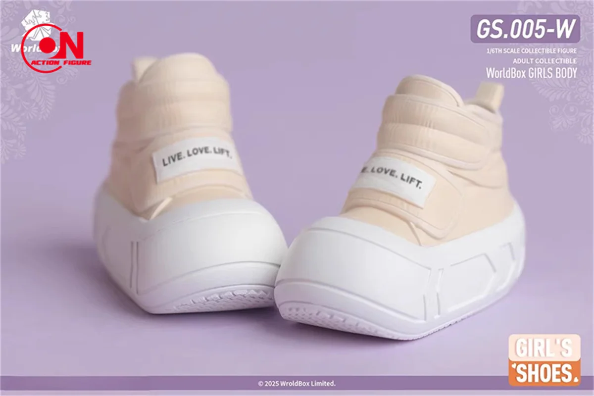 Worldbox Scala 1/6 GS005 Stivali solidi spessi Stivali da soldato femminile Scarpe modello adatte per bambola corpo action figure da 12 "