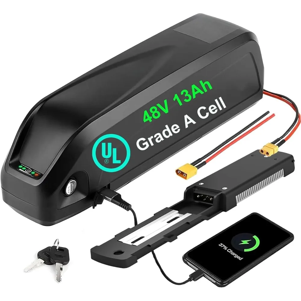 UL認証済み48V/52V電動自転車バッテリー - 48ボルト50W-1500W電動自転車変換キットBafang用リチウムイオンバッテリーパック