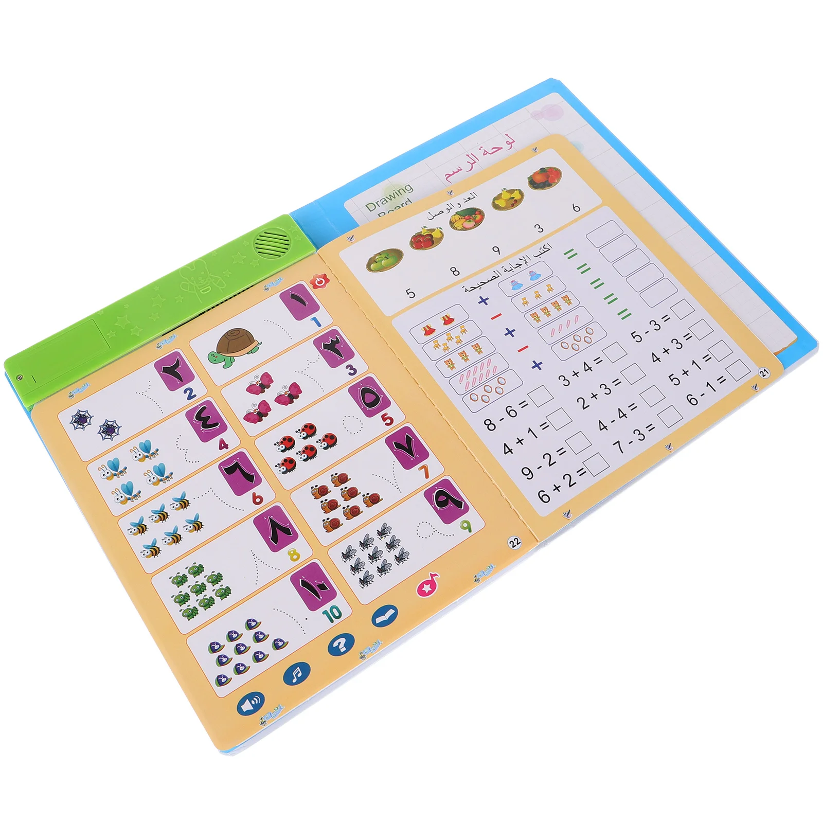 

Читание арабского когнитивного обучения, многофункциональный пластик для малышей