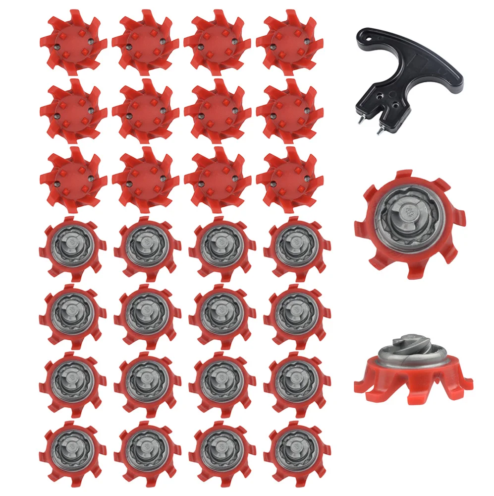 30X Golf Spikes Tri-Lok System Spike With Wrench Replacement Tool Golf Training Aids Accessories