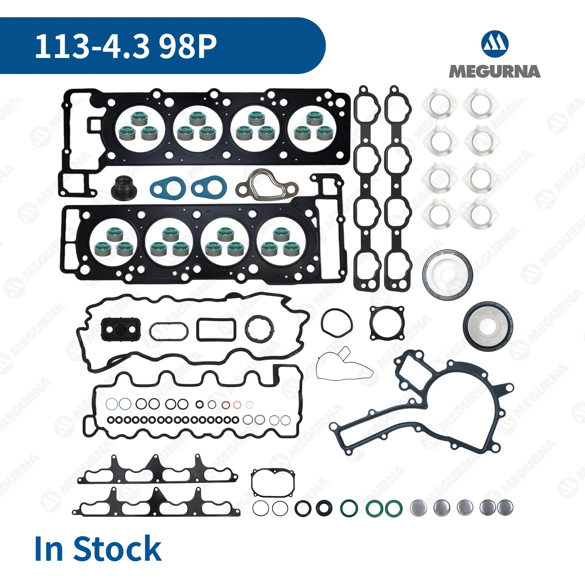 

Engine Rebuild Overhaul Kit Full Cylinder Head Gasket Seal Set for Mercedes Benz M113 4.3 L CLK C-Class E-Class M-Class S-Class