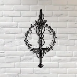 Magic Kingdom Metal Wall Art - Mystical Ring King Theme, Iron Art for Home & Office, Perfect Gift for Him or Housewarming