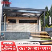 3x3M Outdoor Double Roof Gazebo Tent with Leaf Design Sidewall Patio Backyard Picnic Metal Gazebo Pavilion  Pergola
