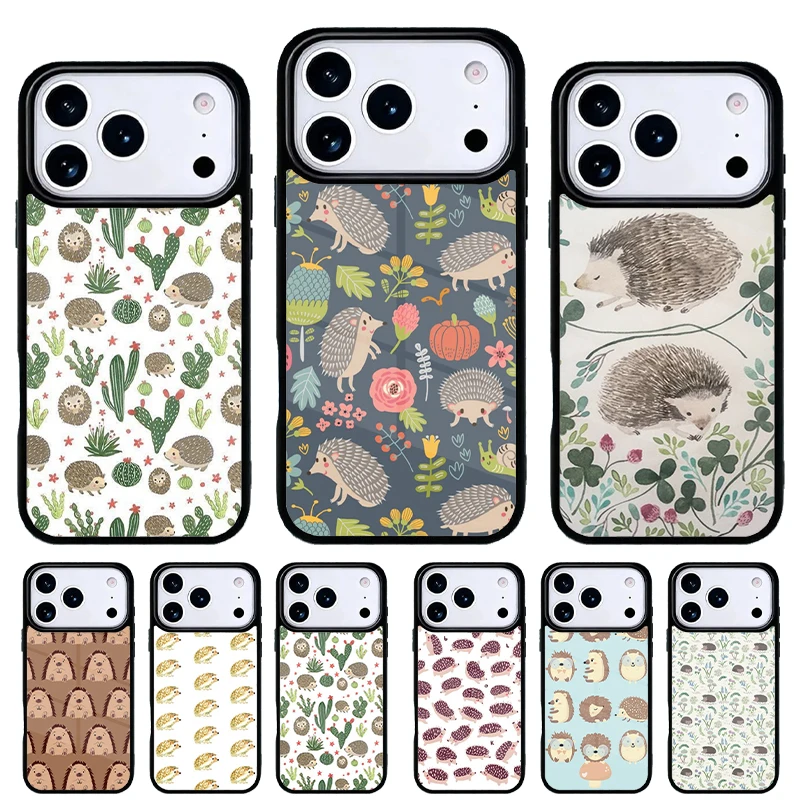 Kawaii Funda de Teléfono Erizo Corazón iPhone 17 Pro Max