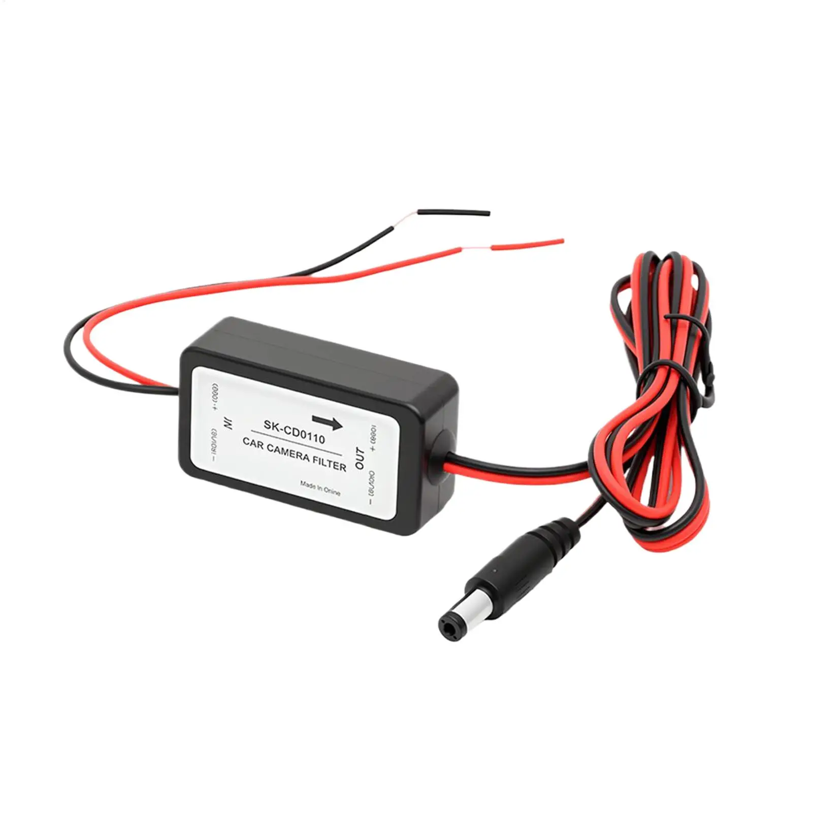 12V DC Power Relay Capacitor Filter Connector Car Rear View Rectifier For Backup Auto Car Camera Filter Solve Splash