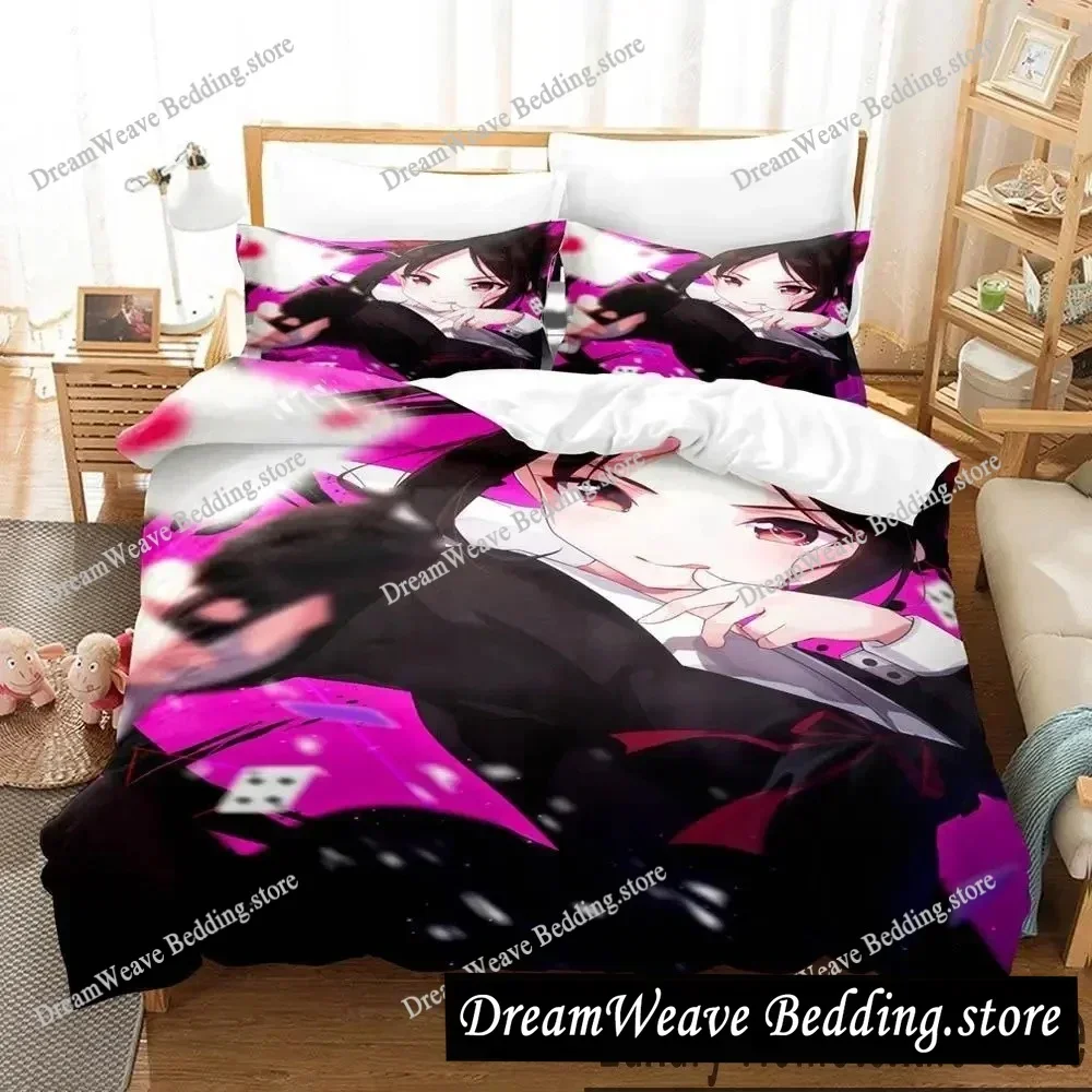 Anime Kaguya-sama Love Is War Bedding Set Duvet Cover Bed Set Quilt Cover Pillowcase Comforter King Queen Size Boys Adult592FQH