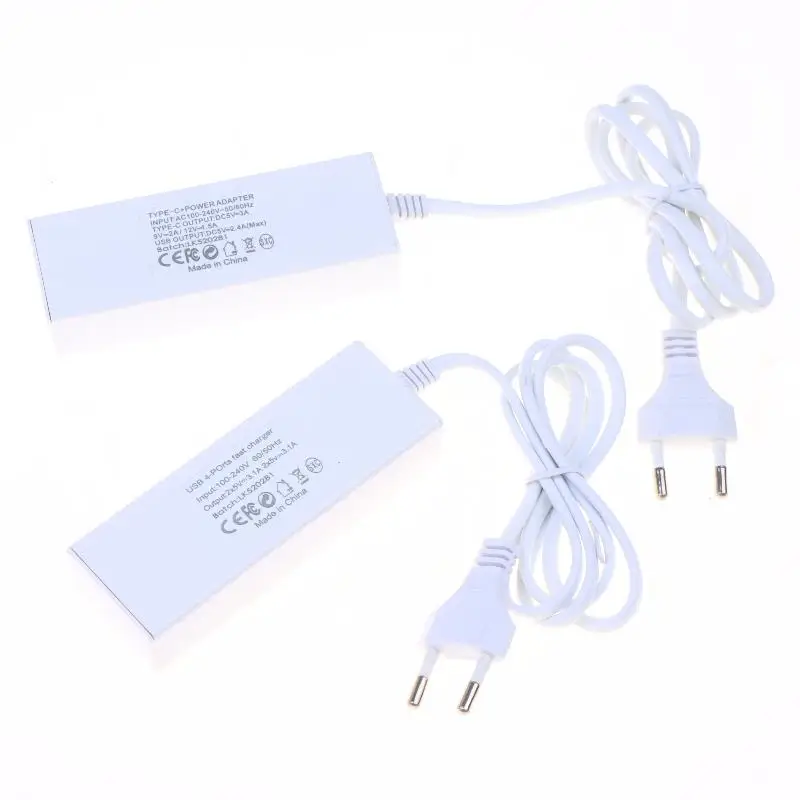 Quick Charge 3.0 PD Type C Wall Charger Socket EU Plug USB C Charger Power Strip Multi Ports Fast Charging Power Adapter