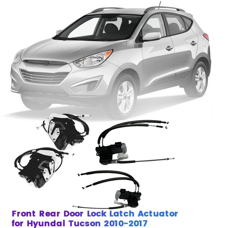 1Set/4Pcs Door Latch Actuators For Front And Rear Doors For Hyundai Tucson IX35 2010-2017