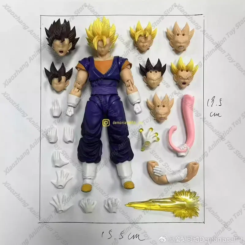 Demoniacal Fit Dragon Ball SHF Super Saiyan SSJ Vegito Anime Action Figure Custom Model Toys