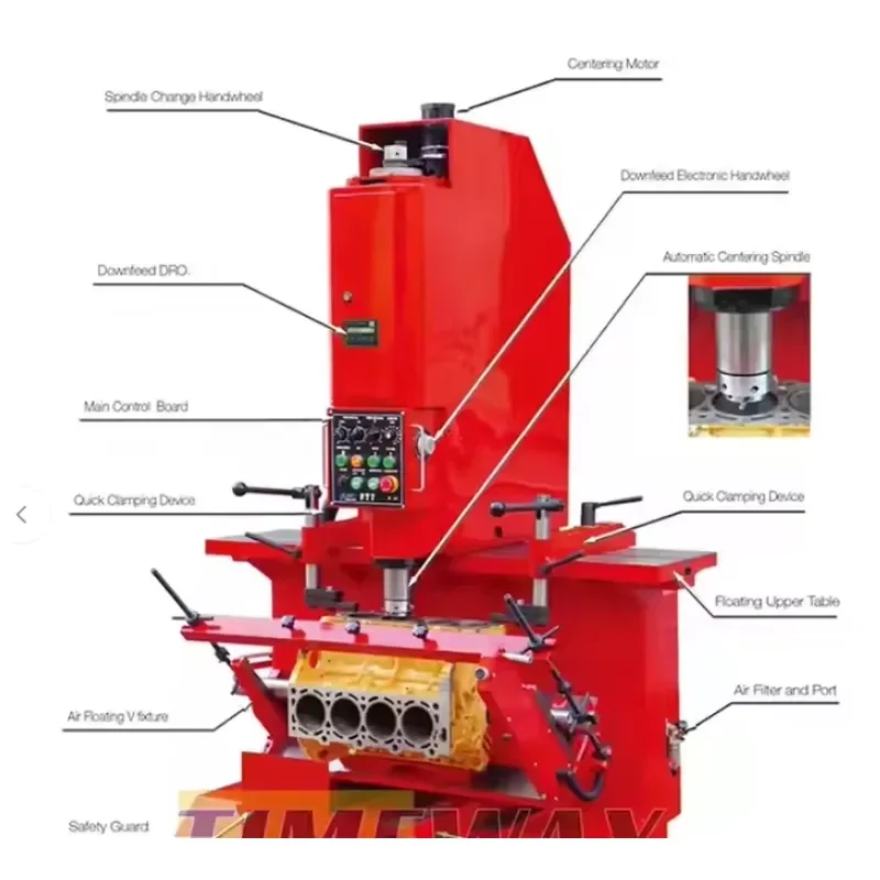 HCY Air Float Boring Machine FT7 AIR Floating Cylinder Boring Machine Repair Engine Cylinder with air Floating Worktable