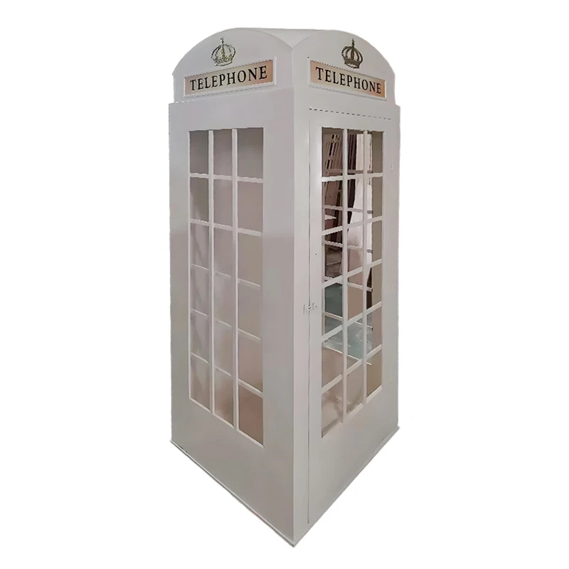 White Phone Booth With Audio Guestbook Phone London Wedding Telephone Booth For Wedding Events Decoration