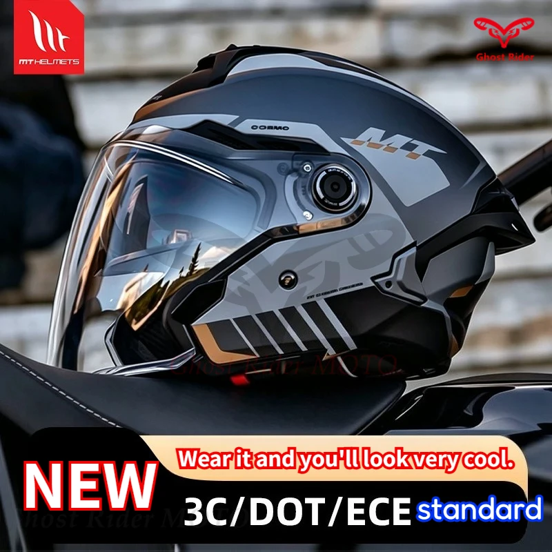 MT 3/4 Helmet Universal Men's and Women's Commuter Pedal Electric Motorcycle Four Seasons Half Helmet helm motorcycle