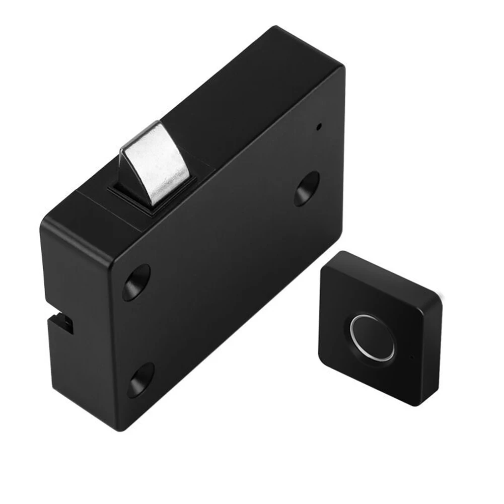 

Smart Drawer Lock Fingerprint Lock Versatile ABS Black Compatible Remote Management Control High Quality Material