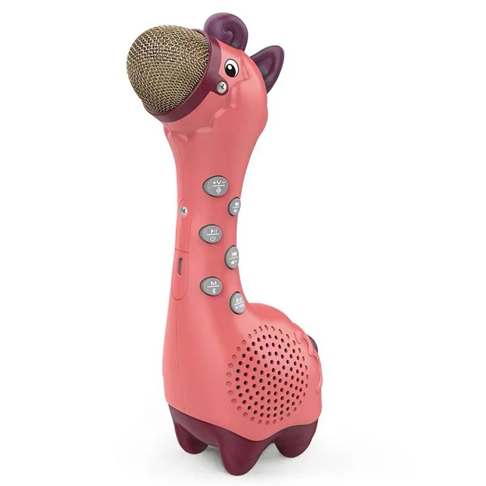 ميكروفون رائع للأطفال يغني آلة الكاريوكي للأطفال لعبة ميكروفون كرتونية بلاستيكية إبداعية