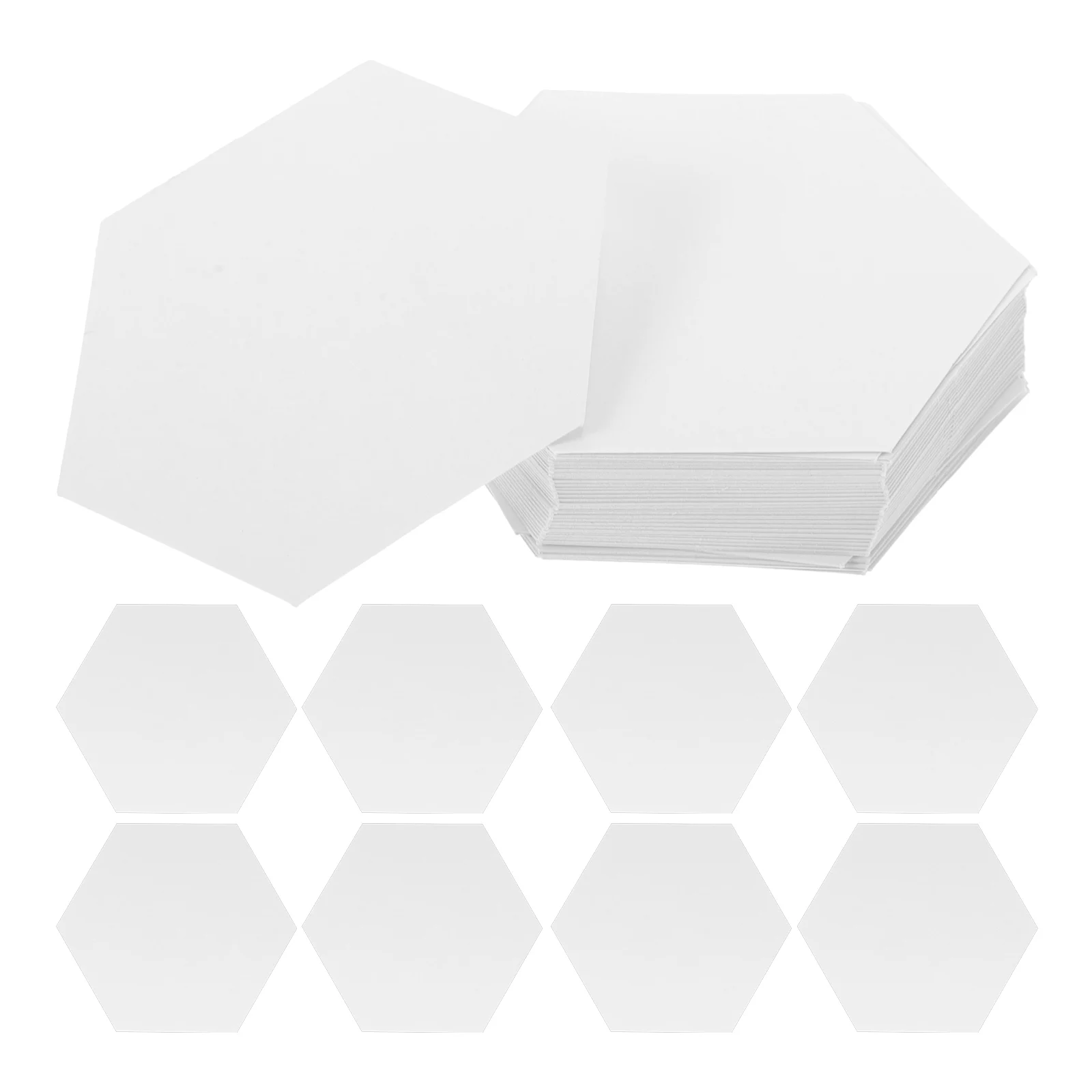 100pcs Paper Board Tools Quilting Templates Piercing Patterns Sewing Patchwork Paper Molds Craft Supplies For Diy Home Clothing