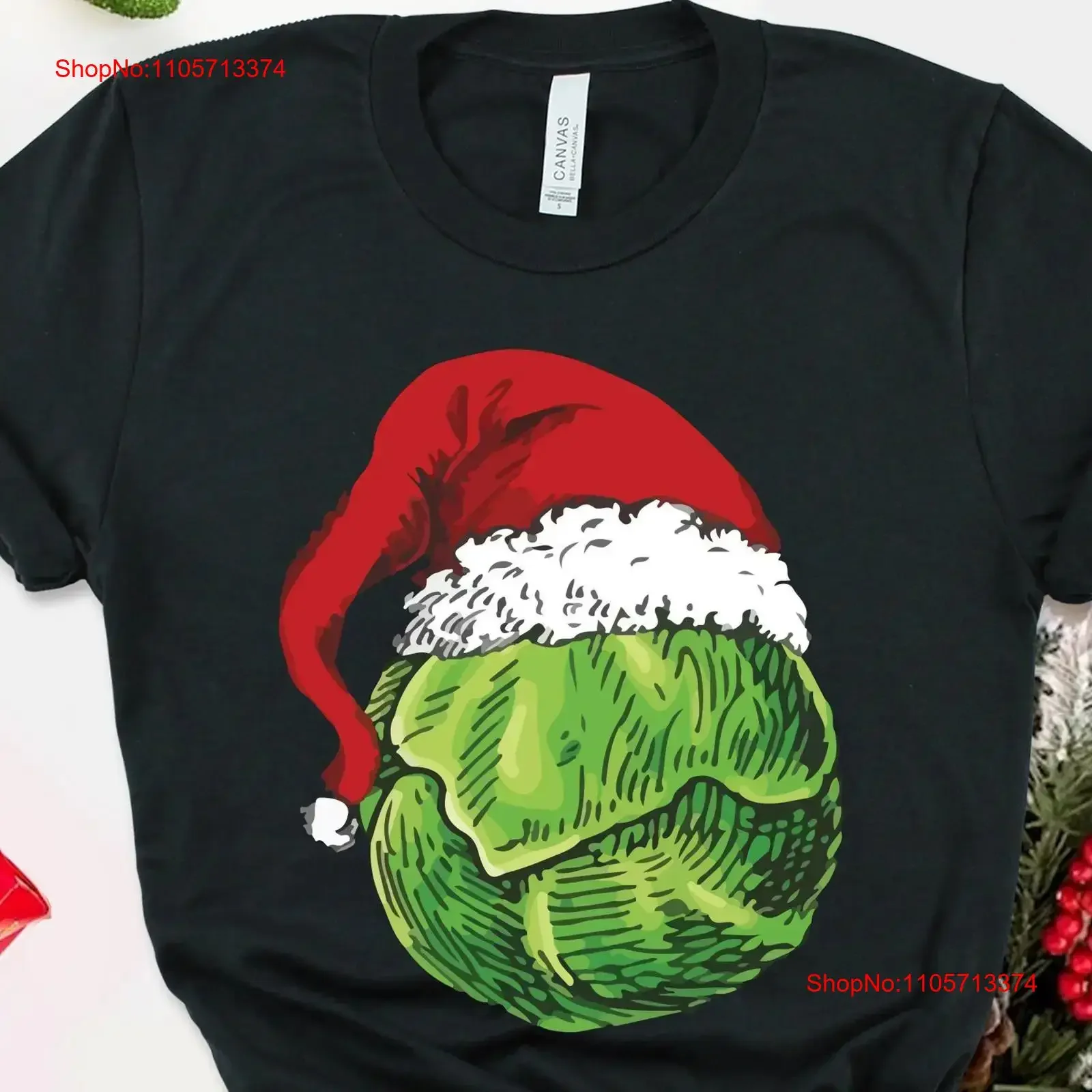Santa Sprout Christmas T Shirt Funny for Kids Secret 2023 vintage Washed Casual Breathable Top For Everyday Wear Slightly