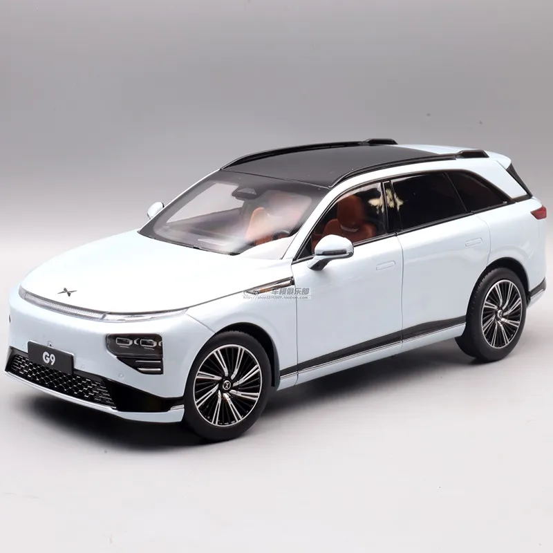 XPENG G9 Alloy Car Model, Xiaopeng SUV Collection, Display Gifts, Desktop Decoration, Blue, Gray, micromodel, 1: 18