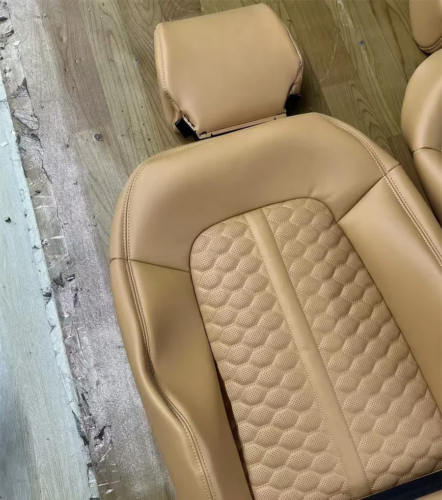 Factory Direct Beige Luxury Full Set Leather Car Covers Seat Cover for Q7 Q5 Q3