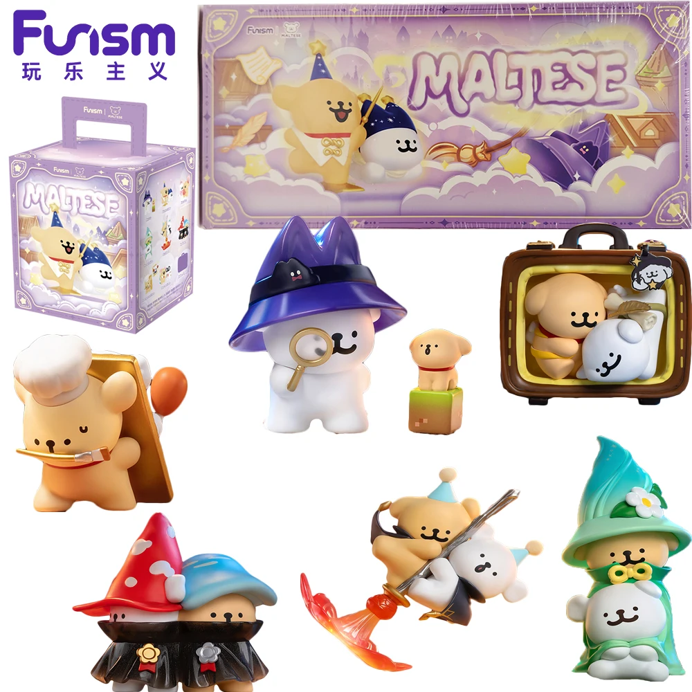 Funism Original Maltese Magic Adventure Team Series Blind Box Figurine Models Collection Ornament Children's Toys Birthday Gifts