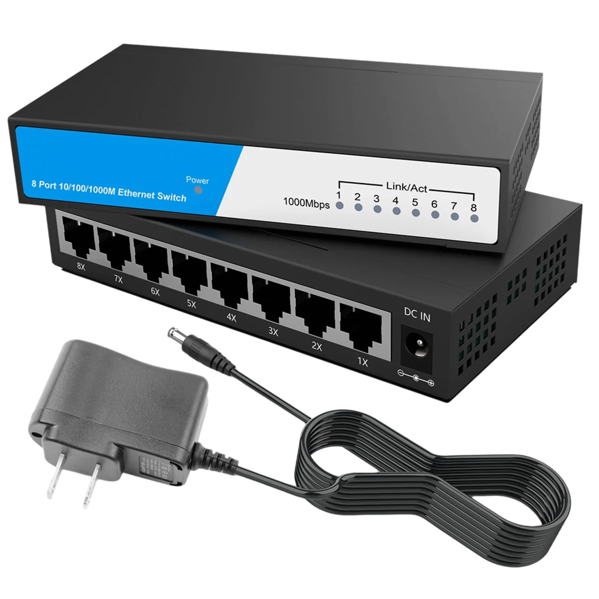 

ДЕТЬ! 8-портовый гигабитный Ethernet-коммутатор RJ45, концентратор, интернет-сплиттер, умный коммутатор, сетевой коммутатор Ethernet, вилка стандарта США 10/100/1000 Мбит/с
