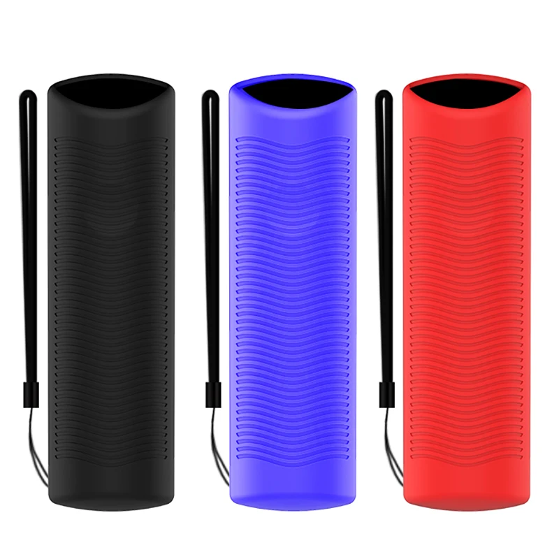 เคสป้องกันรีโมทคอนโทรลสำหรับ Alexa Fire TV Stick Lite แบบพกพาได้ฝุ่นปกป้องผิวซิลิโคนสำหรับรีโมท