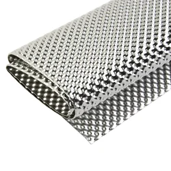 Embossed Aluminum Heat Shield Transmission Tunnel Floor Pan Fuel Tank Firewall 300mm X 500mm Aluminum Fits Firewall Transmission