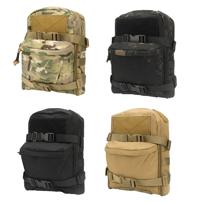 Tactical Mini Hydration Bag Backpack Portable Molle System Pouch EDC Outdoor Sport 1000D Nylon Hunting Vest Pocket