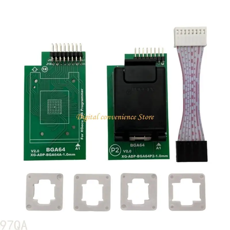 

Адаптер 97QA BGA64 для компилятора программиста T56 Программирование программирования Программирование Чип Программируемый мм