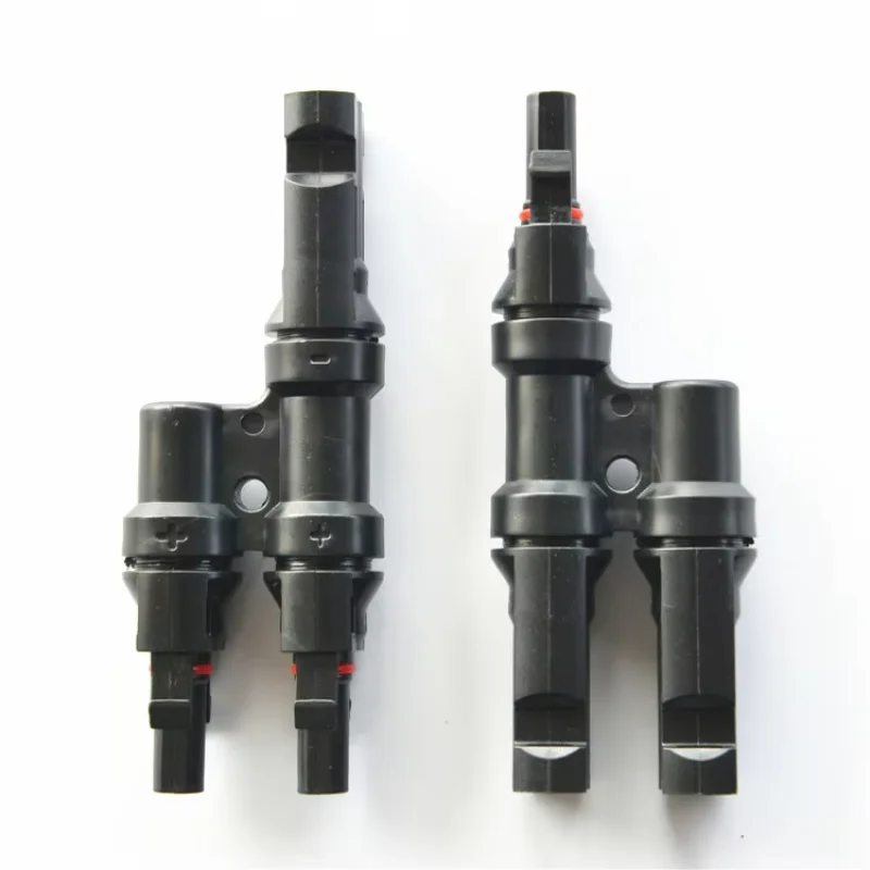 1 Pair IP67 Solar PV Connector Approved 2 to 1 T Branch Male And Female Solar 100% PP0 Parallel 2.5 4 6 Solar Kits System