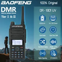 Baofeng DR-1801 DMR Digital Walkie Talkie Dual Time Slot Analog Tier 1&2 Long Range Dual Band 1024CH DM-1801 Ham Two Way Radio