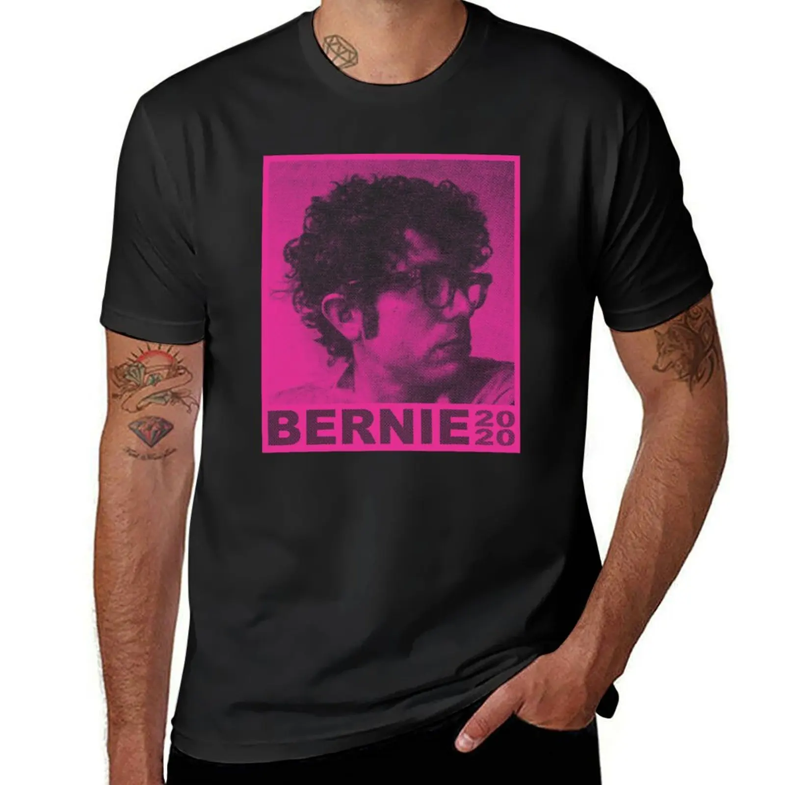 Young Bernie 2020 Halftone Dark T-Shirt quick-drying anime cute tops summer clothes mens vintage t shirts