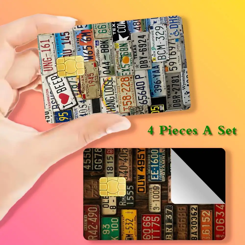 

Retro Circular Totem Design Card Stickers Cover Film Sticker for Debit Credit Bank Card Waterproof