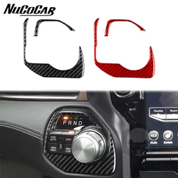 For Dodge RAM 1500 2500 3500 2019-2023 Carbon Fiber Gear Shift Panel Trim Cover Car Interior Accessories Decorative Stickers
